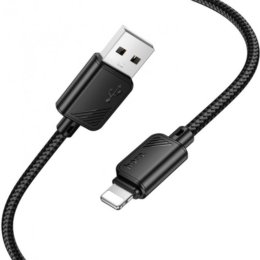 Дата кабель Hoco X113 Beneficio USB to Lightning (1m) Black - изображение 2