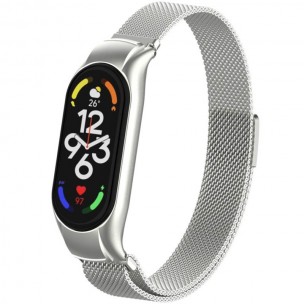 Ремінець Milanese Loop Design для Xiaomi Mi Band 3/4 Срібний