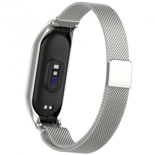 Ремінець Milanese Loop Design для Xiaomi Mi Band 3/4 Срібний - зображення 1 