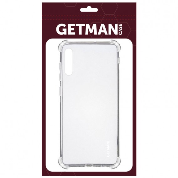 TPU чохол GETMAN Ease logo посилені кути для Samsung Galaxy A50 (A505F) / A50s / A30s Безбарвний (прозорий)
