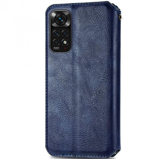 Кожаный чехол-книжка GETMAN Cubic (PU) для Xiaomi Redmi Note 11 Pro 4G/5G / 12 Pro 4G Синий - изображение 1