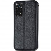 Кожаный чехол-книжка GETMAN Cubic (PU) для Xiaomi Redmi Note 11 Pro 4G/5G / 12 Pro 4G Черный