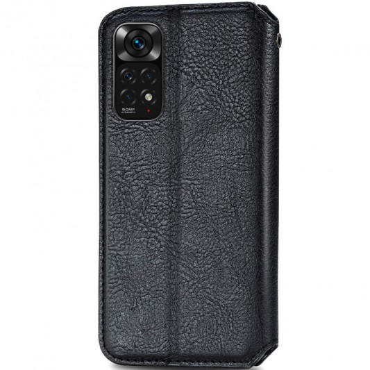 Кожаный чехол-книжка GETMAN Cubic (PU) для Xiaomi Redmi Note 11 Pro 4G/5G / 12 Pro 4G Черный - изображение 1