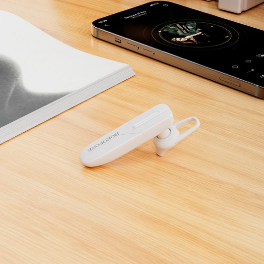 Bluetooth Гарнитура Borofone BC36 Lucky Белый Bluetooth Гарнитура Borofone BC36 Lucky Белый - изображение 2
