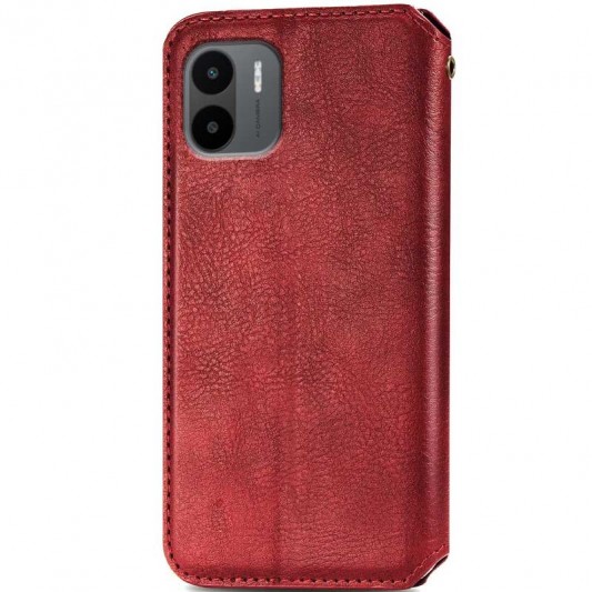 Шкіряний чохол-книжка GETMAN Cubic (PU) для Xiaomi Redmi A1 / A2 Червоний - зображення 1 
