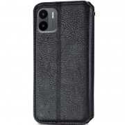 Кожаный чехол-книжка GETMAN Cubic (PU) для Xiaomi Redmi A1 / A2 Черный