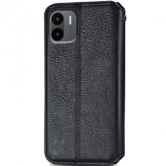 Кожаный чехол-книжка GETMAN Cubic (PU) для Xiaomi Redmi A1 / A2 Черный - изображение 1