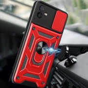 Ударопрочный чехол Camshield Serge Ring для Samsung Galaxy A04 Красный
