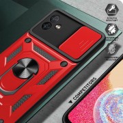 Ударопрочный чехол Camshield Serge Ring для Samsung Galaxy A04 Красный