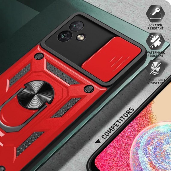 Ударостійкий чохол Camshield Serge Ring для Samsung Galaxy A04 Червоний