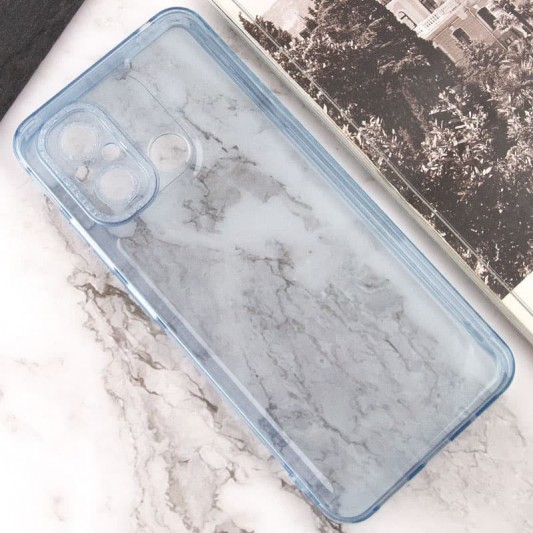 Чохол TPU Starfall Clear для Xiaomi Redmi 12C Блакитний - зображення 3 