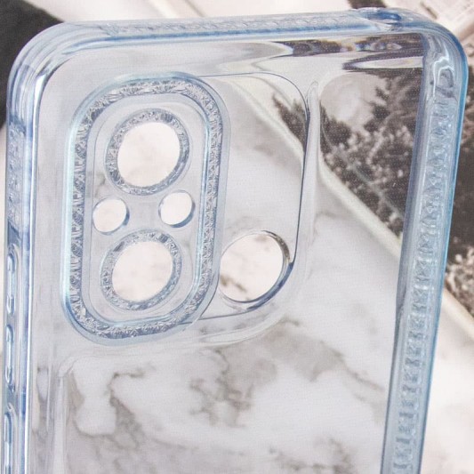 Чохол TPU Starfall Clear для Xiaomi Redmi 12C Блакитний - зображення 4 