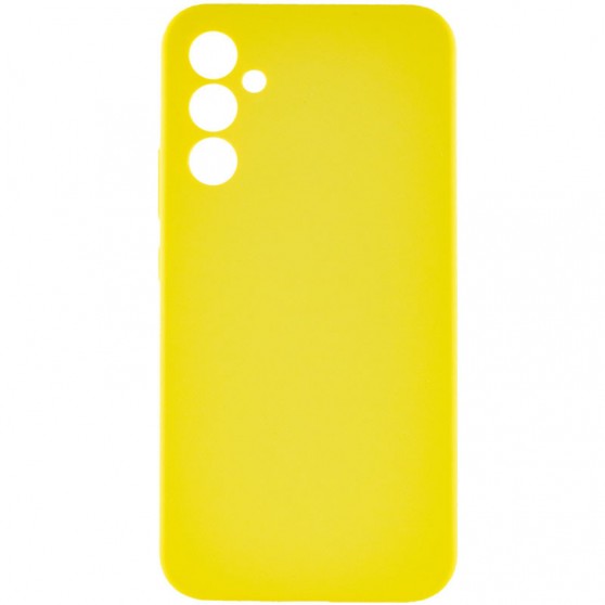 Чехол Silicone Cover Lakshmi Full Camera (AAA) для Samsung Galaxy A34 5G Желтый / Yellow