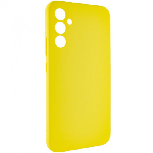 Чохол Silicone Cover Lakshmi Full Camera (AAA) для Samsung Galaxy A34 5G Жовтий / Yellow - зображення 1 
