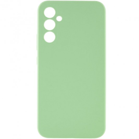Чохол Silicone Cover Lakshmi Full Camera (AAA) для Samsung Galaxy A34 5G М'ятний / Mint