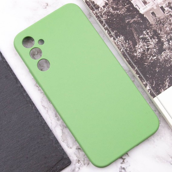 Чохол Silicone Cover Lakshmi Full Camera (AAA) для Samsung Galaxy A34 5G М'ятний / Mint