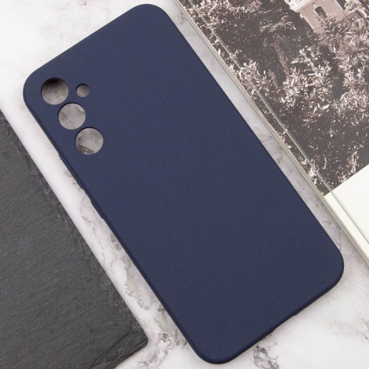 Чехол Silicone Cover Lakshmi Full Camera (AAA) для Samsung Galaxy A34 5G Темно-синий / Midnight blue - изображение 4