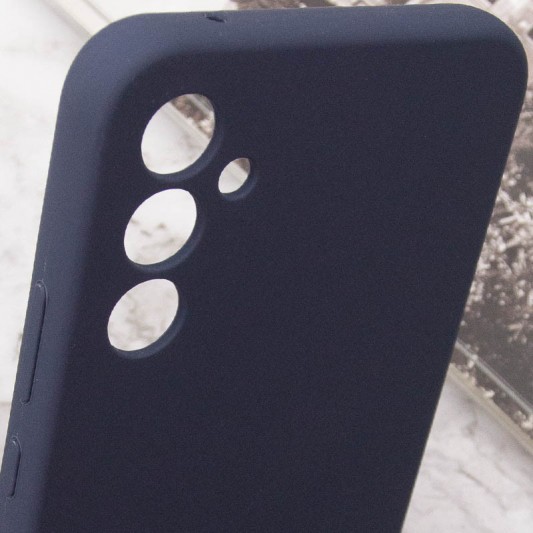 Чехол Silicone Cover Lakshmi Full Camera (AAA) для Samsung Galaxy A34 5G Темно-синий / Midnight blue - изображение 5