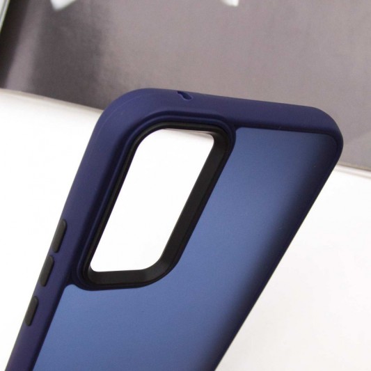 Чохол TPU+PC Lyon Frosted для Samsung Galaxy A54 5G Navy Blue - зображення 3 
