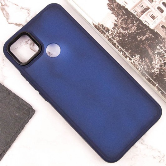 Чехол TPU+PC Lyon Frosted для Xiaomi Redmi 9C Navy Blue - изображение 3