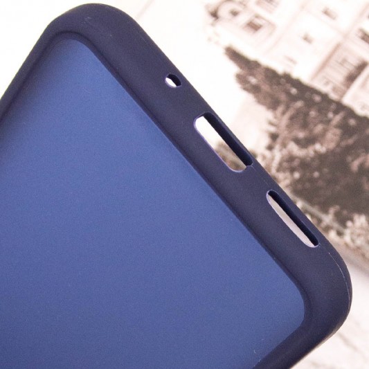 Чехол TPU+PC Lyon Frosted для Xiaomi Redmi 9C Navy Blue - изображение 5