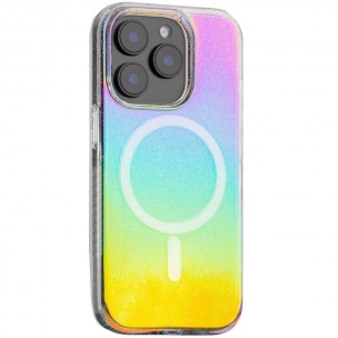 Чехол TPU Galaxy Sparkle (MagFit) для Apple iPhone 13 Pro (6.1") Chroma+Glitter
