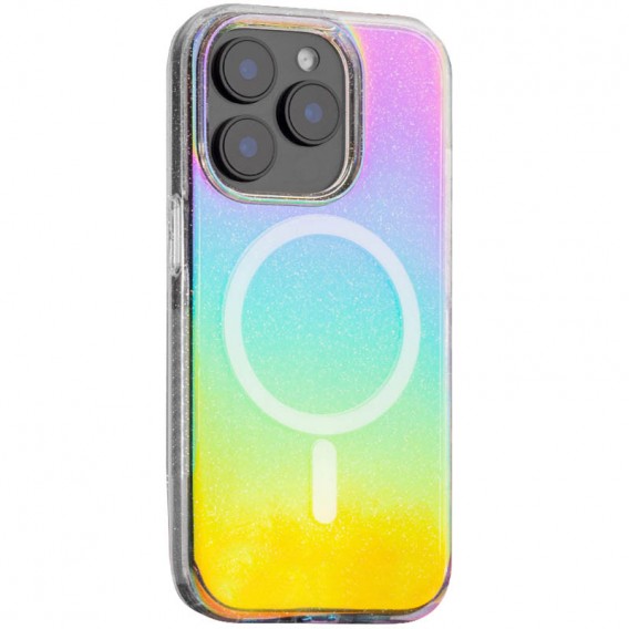Чохол TPU Galaxy Sparkle (MagFit) для Apple iPhone 14 Pro (6.1") Chroma+Glitter