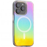 Чехол TPU Galaxy Sparkle (MagFit) для Apple iPhone 15 Pro (6.1 дюйма) Chroma+Glitter