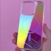 Чохол TPU Galaxy Sparkle (MagFit) для Apple iPhone 15 Pro Max (6.7") Chroma+Glitter