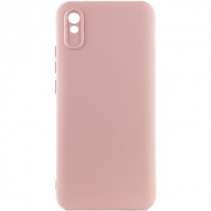 Чехол Silicone Cover Lakshmi Full Camera (AAA) для Xiaomi Redmi 9A Розовый / Pink Sand