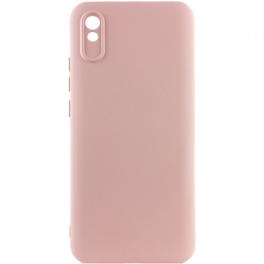 Чехол Silicone Cover Lakshmi Full Camera (AAA) для Xiaomi Redmi 9A Розовый / Pink Sand
