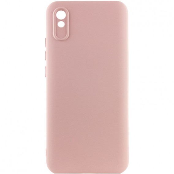 Чохол Silicone Cover Lakshmi Full Camera (AAA) для Xiaomi Redmi 9A Рожевий / Pink Sand