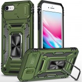 Ударопрочный чехол Camshield Army Ring для Apple iPhone 7 / 8 / SE (2020) (4.7 дюйма) Оливковый / Army Green