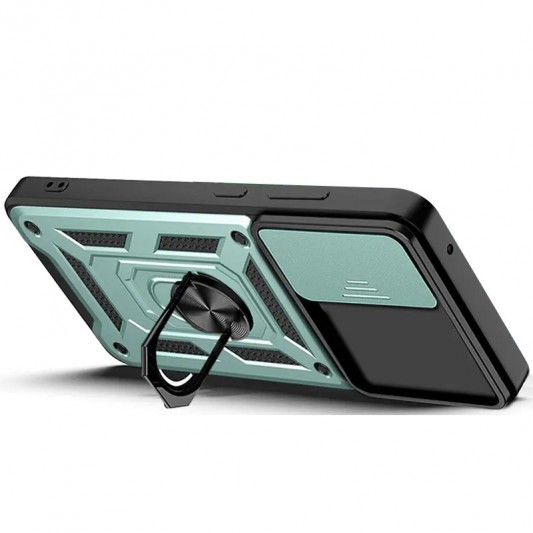 Ударостійкий чохол Camshield Serge Ring для Samsung Galaxy S23 FE Зелений - зображення 1 