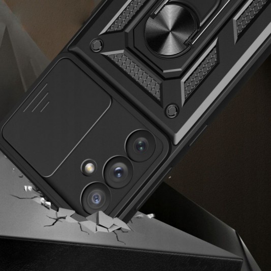 Ударостійкий чохол Camshield Serge Ring для Samsung Galaxy S23 FE Чорний - зображення 5 