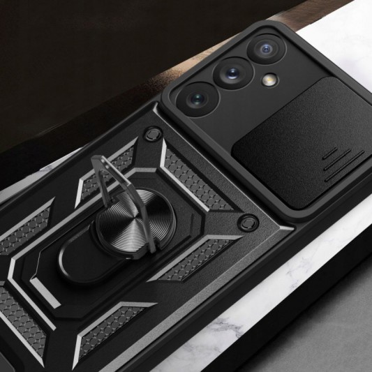 Ударостійкий чохол Camshield Serge Ring для Samsung Galaxy S23 FE Чорний - зображення 6 