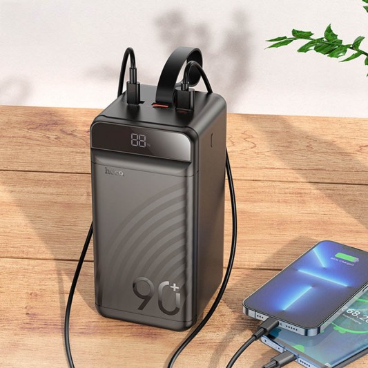 Портативное ЗУ Power Bank Hoco J123D Element 22.5W+PD20W 90000 mAh Black - изображение 7