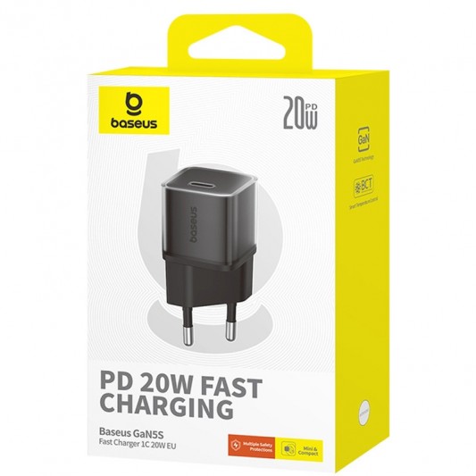СЗУ Baseus GaN5S OS 20W (1USB-C) (P10162503) Cluster Black - изображение 2