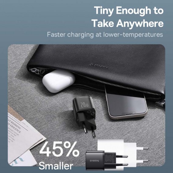 Блок питания Baseus GaN5S OS 20W (1USB-C) (P10162503) Cluster Black