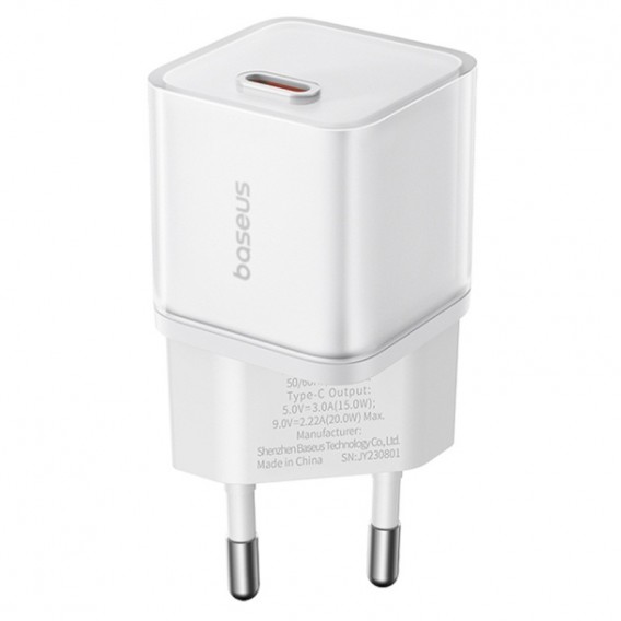 Блок питания Baseus GaN5S OS 20W (1USB-C) (P10162503) Moon White