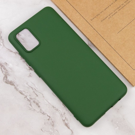Чохол Silicone Cover Lakshmi (AA) для Samsung Galaxy A51 Зелений / Dark green