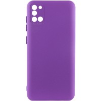 Чехол TPU GETMAN Liquid Silk Full Camera для Samsung Galaxy A31 Фиолетовый / Purple