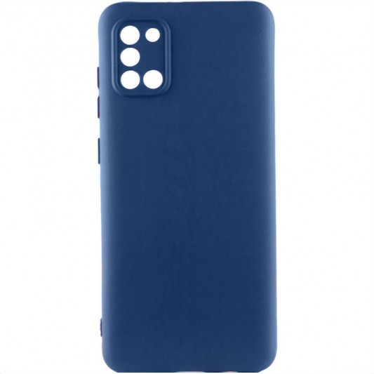 Чохол TPU GETMAN Liquid Silk Full Camera для Samsung Galaxy A31 Синій / Navy Blue