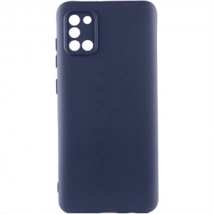 Чехол TPU GETMAN Liquid Silk Full Camera для Samsung Galaxy A31 Синий / Midnight Blue