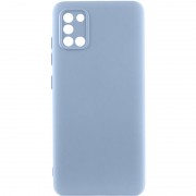 Чехол TPU GETMAN Liquid Silk Full Camera для Samsung Galaxy A31 Голубой / Lilac Blue