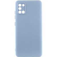 Чехол TPU GETMAN Liquid Silk Full Camera для Samsung Galaxy A31 Голубой / Lilac Blue