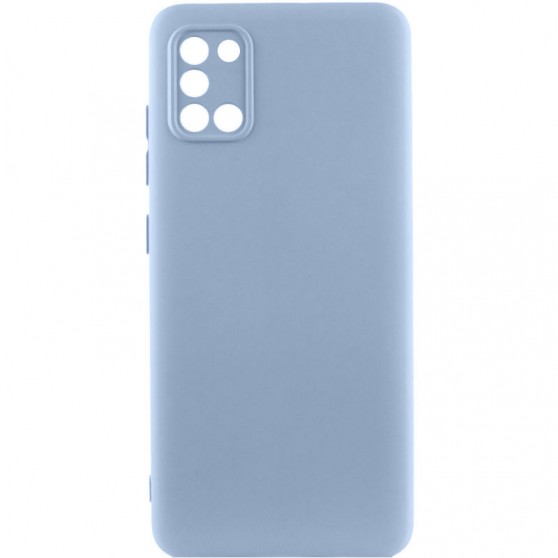 Чехол TPU GETMAN Liquid Silk Full Camera для Samsung Galaxy A31 Голубой / Lilac Blue
