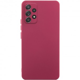 Чехол TPU GETMAN Liquid Silk Full Camera для Samsung Galaxy A52 4G / A52 5G / A52s Бордовый / Marsala