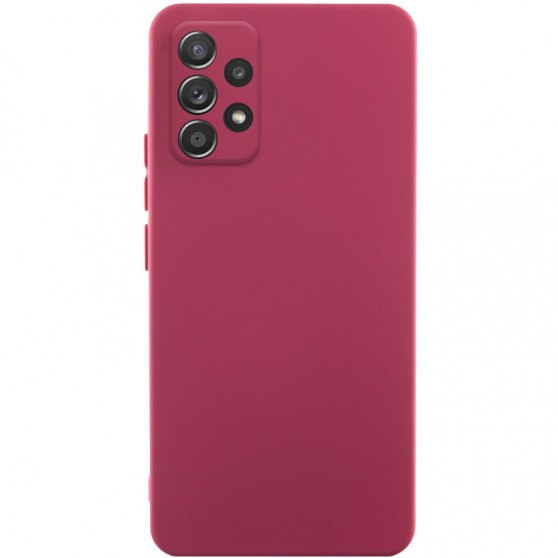 Чехол TPU GETMAN Liquid Silk Full Camera для Samsung Galaxy A52 4G / A52 5G / A52s Бордовый / Marsala