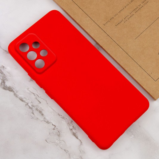 Чохол TPU GETMAN Liquid Silk Full Camera для Samsung Galaxy A52 4G / A52 5G / A52s Червоний / Red - зображення 3 